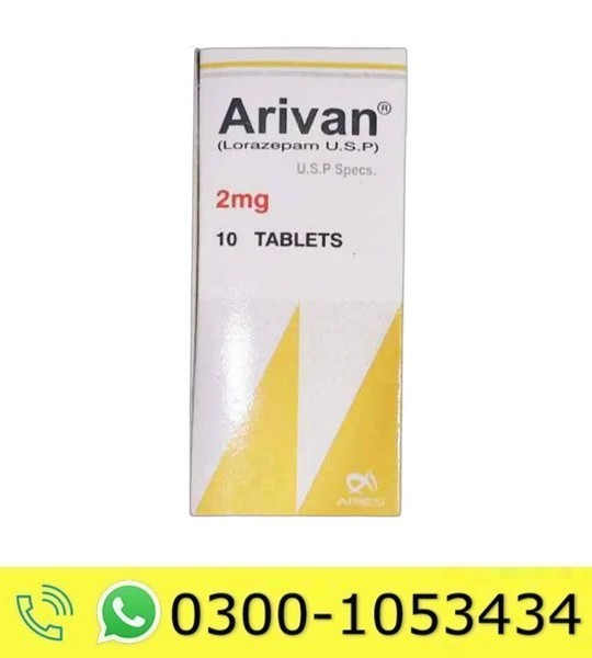 Arivan Lorazepam 2mg Tablets Price in Pakistan