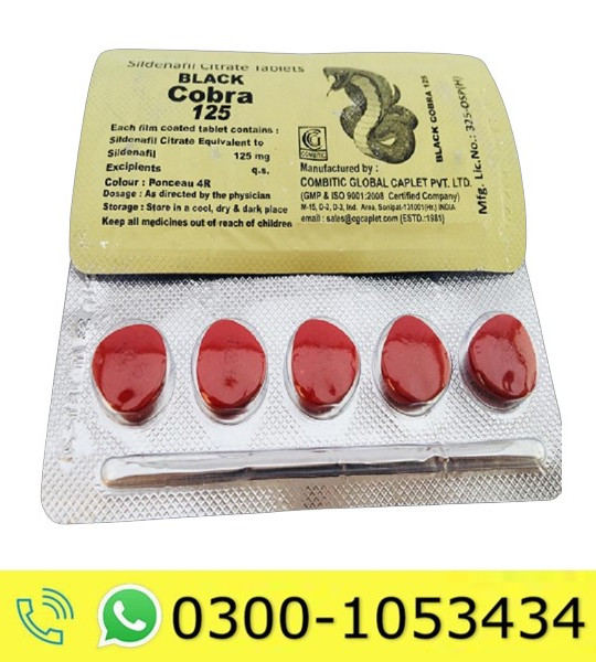 Black Cobra 125mg Tablets in Pakistan